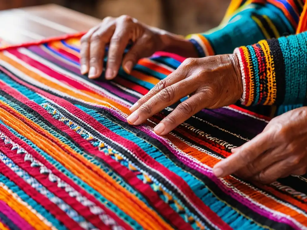 Artesanos tejen patrones vibrantes en ponchos argentinos, destacando la identidad cultural y la artesanía detrás de este icónico símbolo nacional