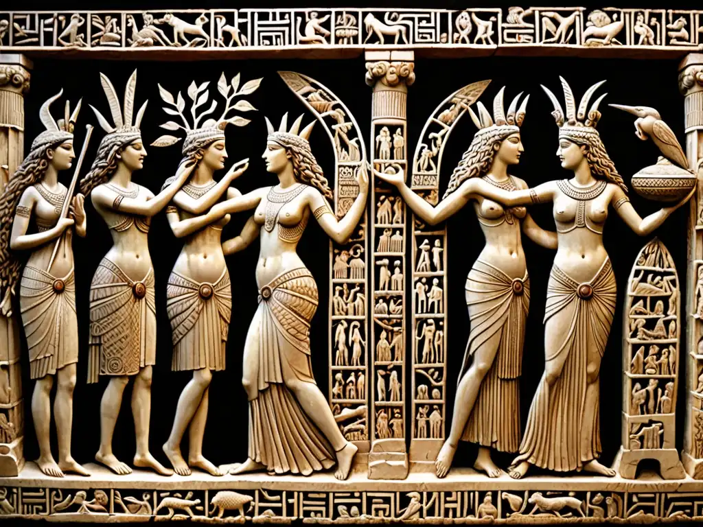 Descensos al Inframundo mitológicos: Sumeria y Grecia comparados en detalle artístico ancestral