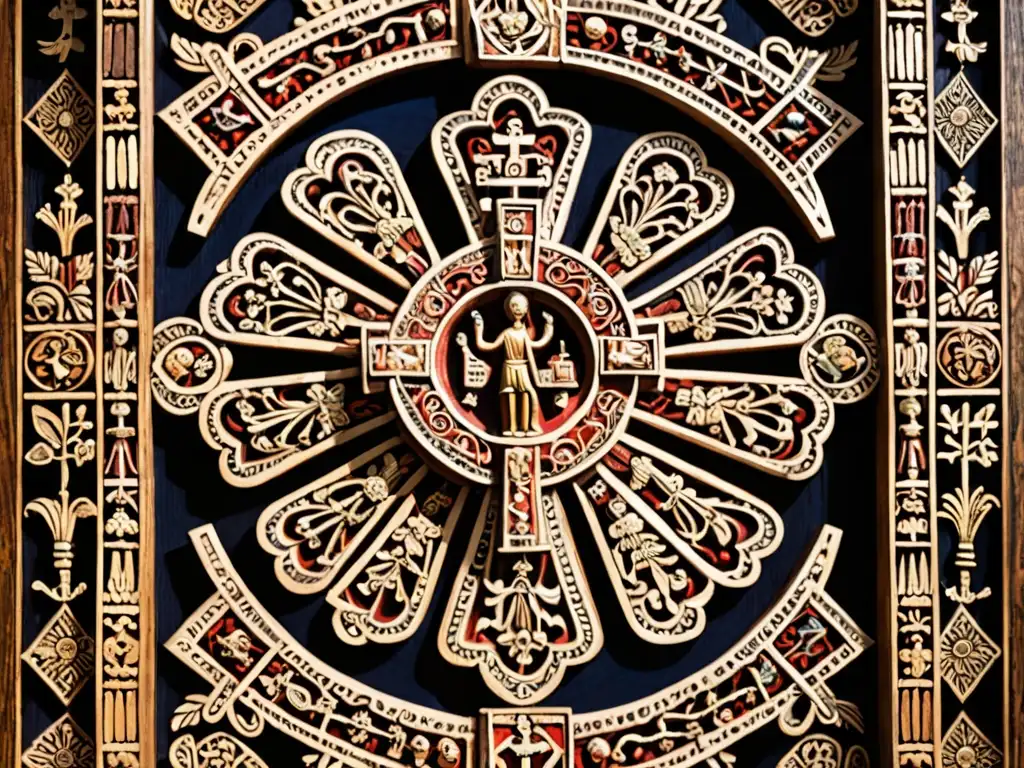 Detalle de la Cruz de Caravaca, destacando su artesanía, simbolismo religioso y significado histórico