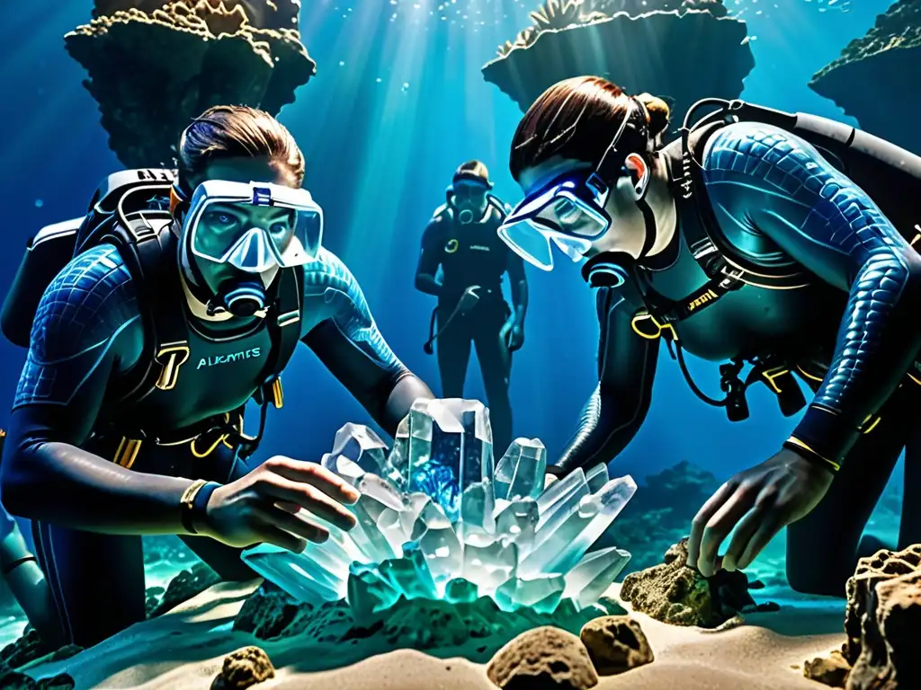 Excavación de cristal atlante de energía en ciudad hundida, un descubrimiento fascinante para los arqueólogos