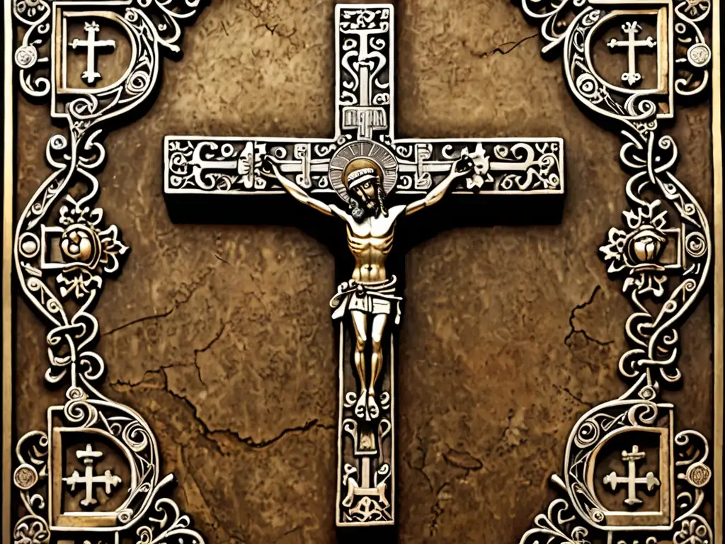 Una imagen detallada y reverente de la Cruz de Caravaca, destacando su simbolismo espiritual y su importancia histórica