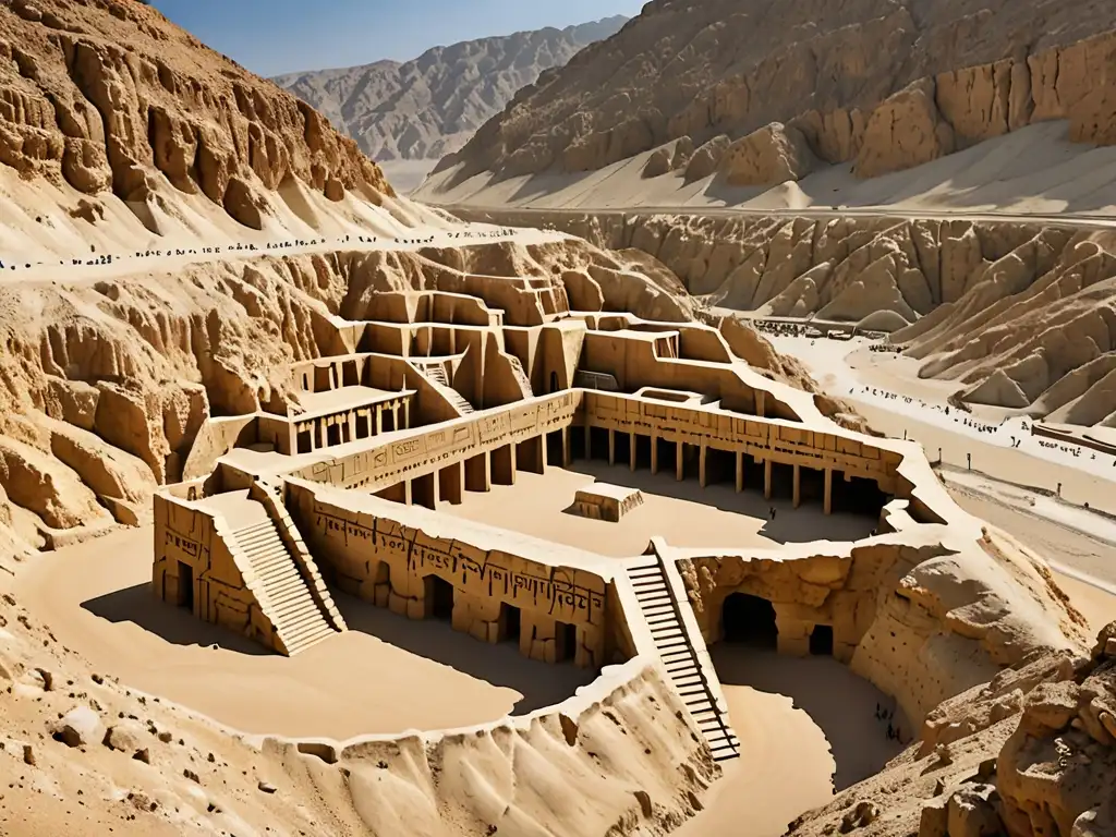 Imagen impactante de las cuevas de Qumrán en el desierto de Judea, donde se encontraron los Manuscritos del Mar Muerto