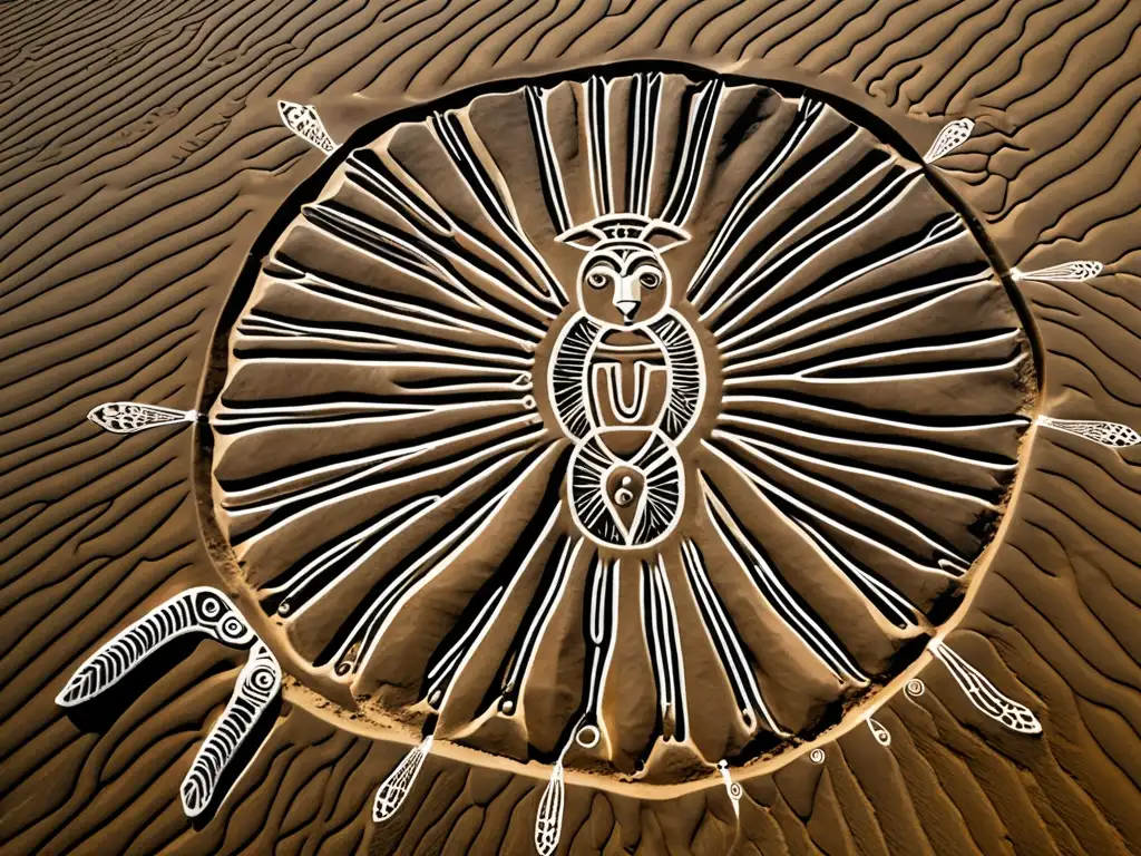 Las míticas líneas de Nazca se despliegan en el árido suelo, revelando su enigma y esplendor ante el sol