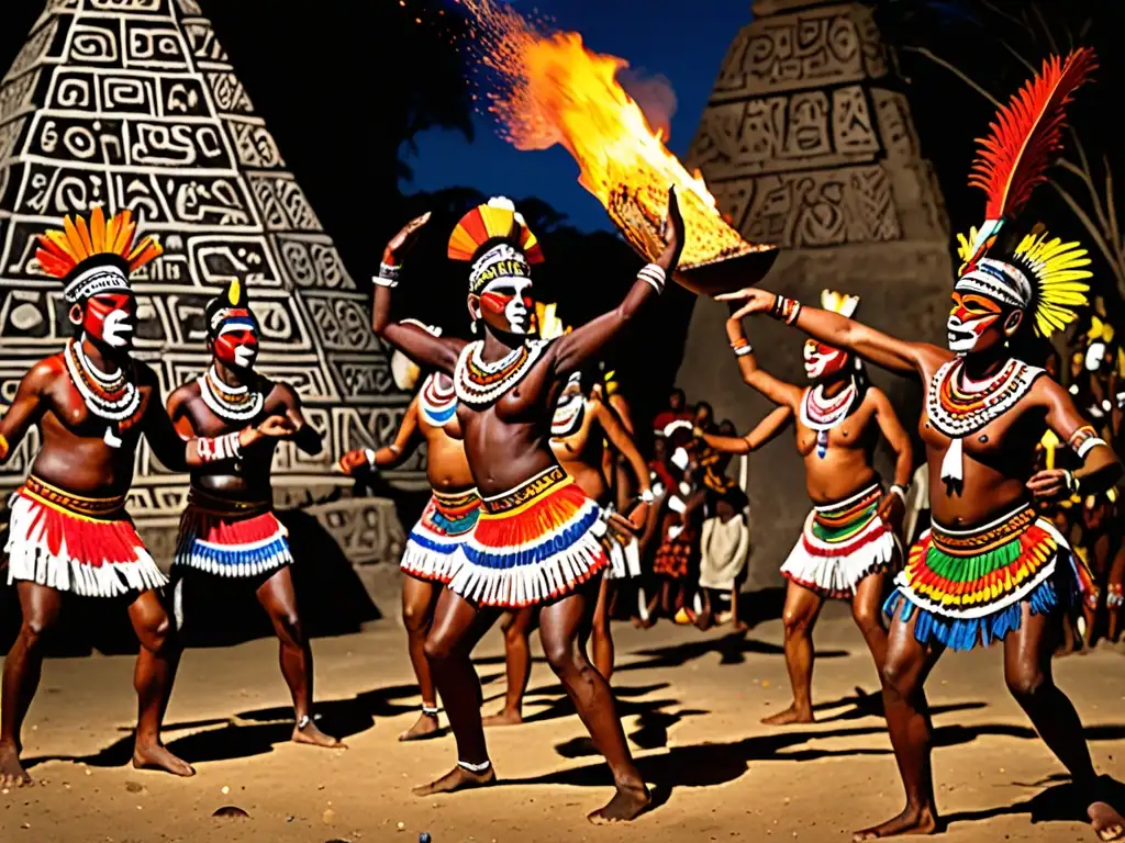 Vibrantes rituales de creación: prácticas simbólicas en tradiciones africanas y mesoamericanas